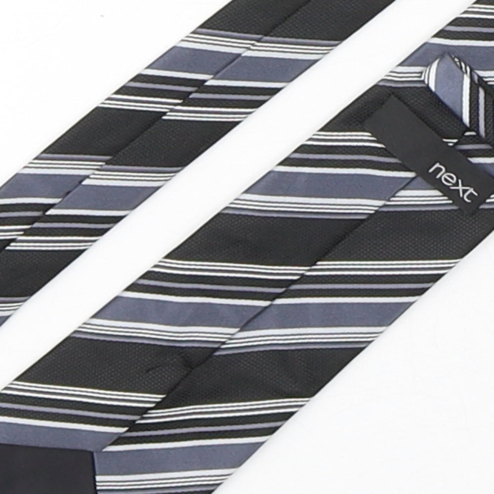 NEXT Mens Multicoloured Striped Polyester Pointed Tie One Size