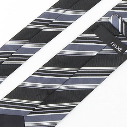NEXT Mens Multicoloured Striped Polyester Pointed Tie One Size