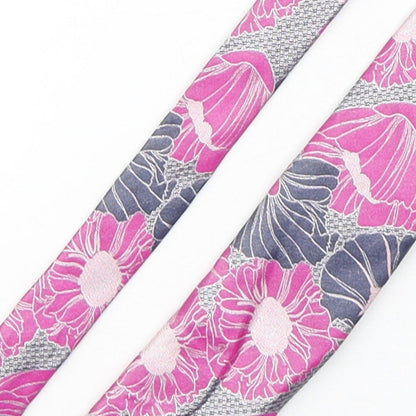 Marks and Spencer Mens Multicoloured Floral Silk Pointed Tie One Size
