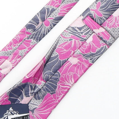 Marks and Spencer Mens Multicoloured Floral Silk Pointed Tie One Size