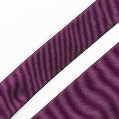 Michaelis Mens Purple  Silk Pointed Tie One Size