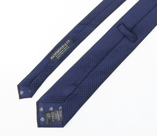 Hammond & CO Mens Blue  Silk Pointed Tie One Size