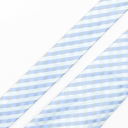 Preworn  Mens Multicoloured Plaids & Checks Polyester Pointed Tie One Size