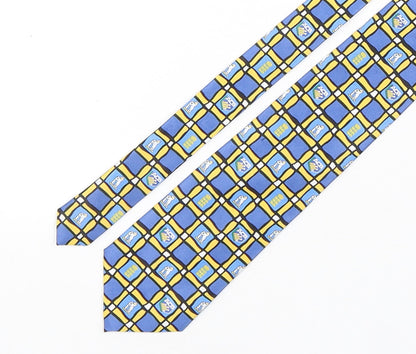 Tie Rack  Mens Multicoloured Plaids & Checks Polyacrylate Fibre Pointed Tie One Size - England VS Australia Edgbaston 2001