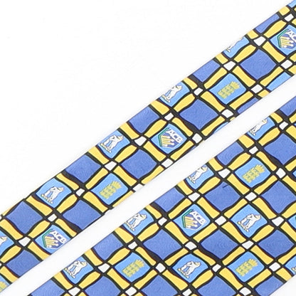 Tie Rack  Mens Multicoloured Plaids & Checks Polyacrylate Fibre Pointed Tie One Size - England VS Australia Edgbaston 2001