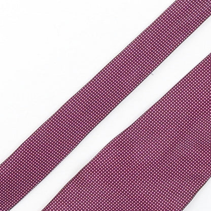Marks and Spencer Mens Purple Plaids & Checks Silk Pointed Tie One Size