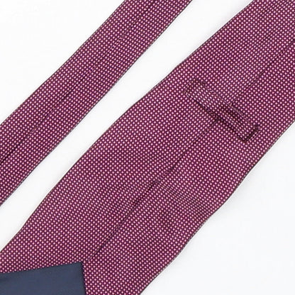 Marks and Spencer Mens Purple Plaids & Checks Silk Pointed Tie One Size