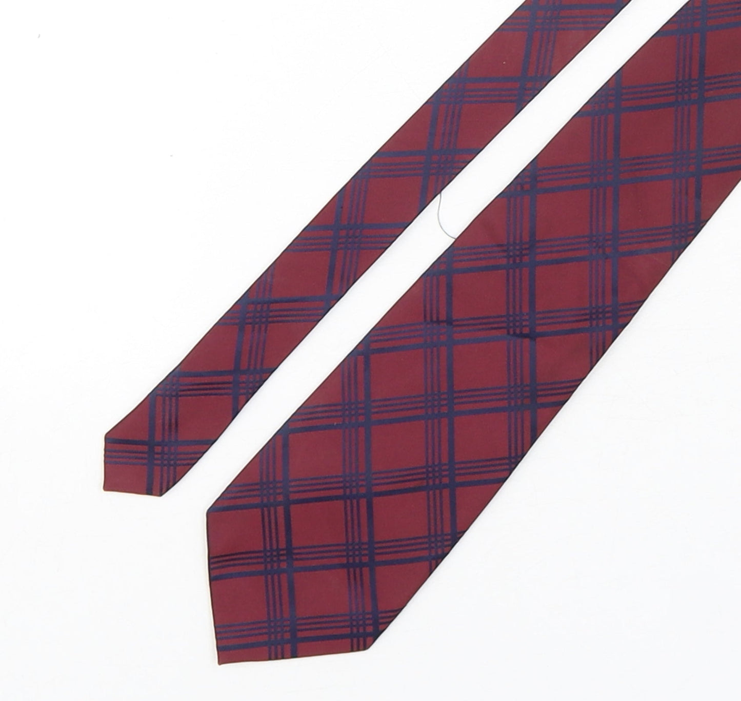 F&F Mens Multicoloured Plaids & Checks Polyester Pointed Tie One Size