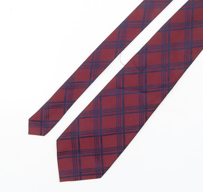 F&F Mens Multicoloured Plaids & Checks Polyester Pointed Tie One Size