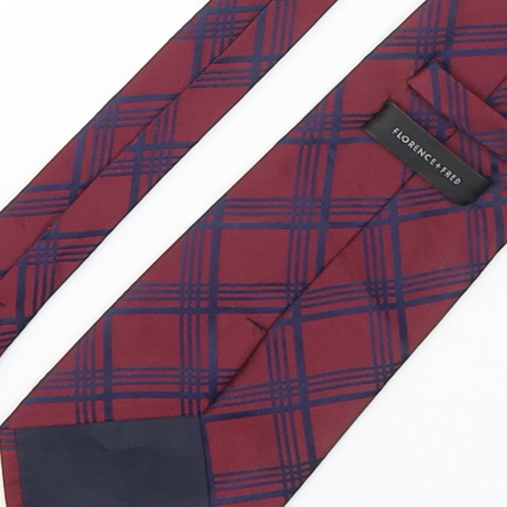 F&F Mens Multicoloured Plaids & Checks Polyester Pointed Tie One Size