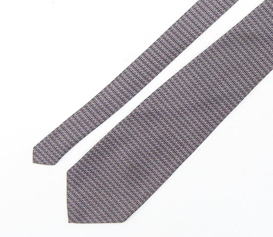 Rene Chagal Mens Multicoloured Geometric Silk Pointed Tie One Size