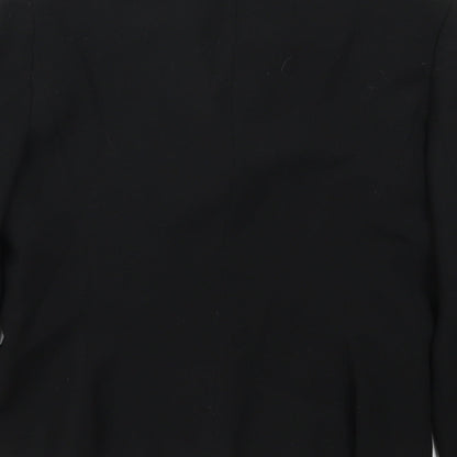 Warehouse Womens Black  Polyester Jacket Suit Jacket Size 12