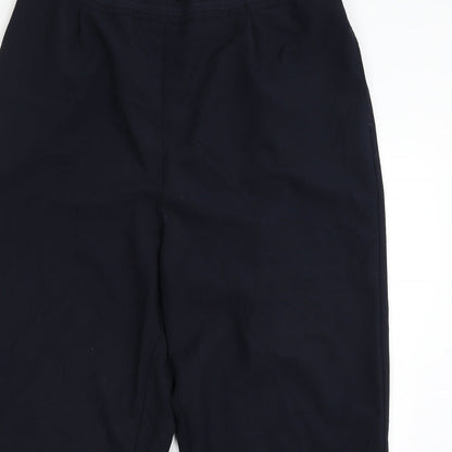Bonmarché Womens Blue  Polyester Dress Pants Trousers Size 20 L26 in Regular