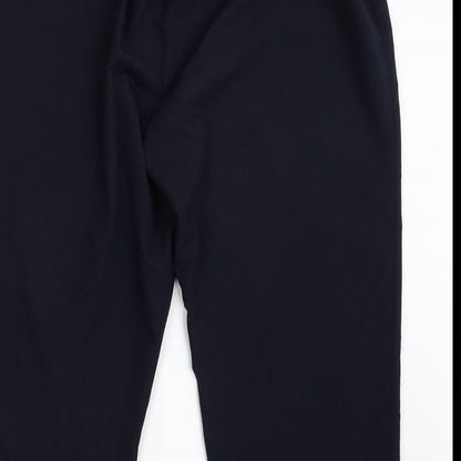 Bonmarché Womens Blue  Polyester Dress Pants Trousers Size 20 L26 in Regular