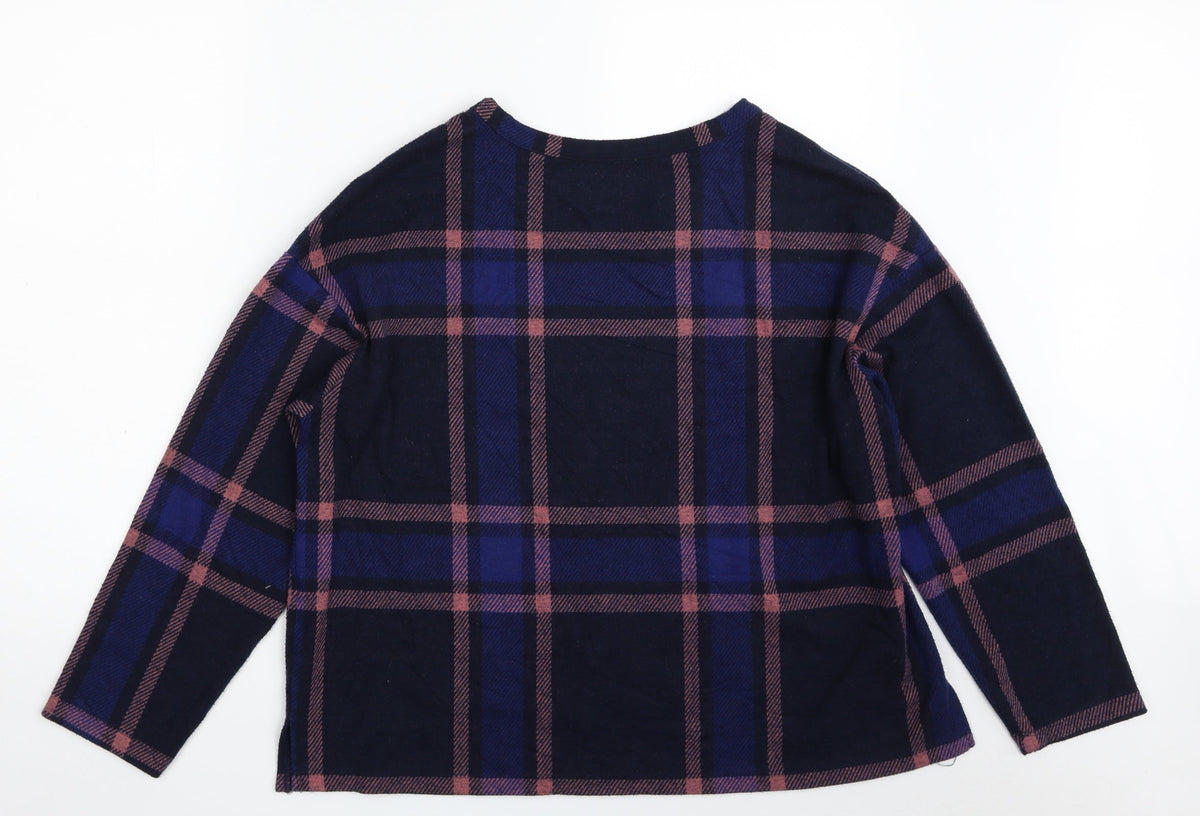 Womens UK Size 16 Marks and Spencer Blue Pullover Sweatshirt