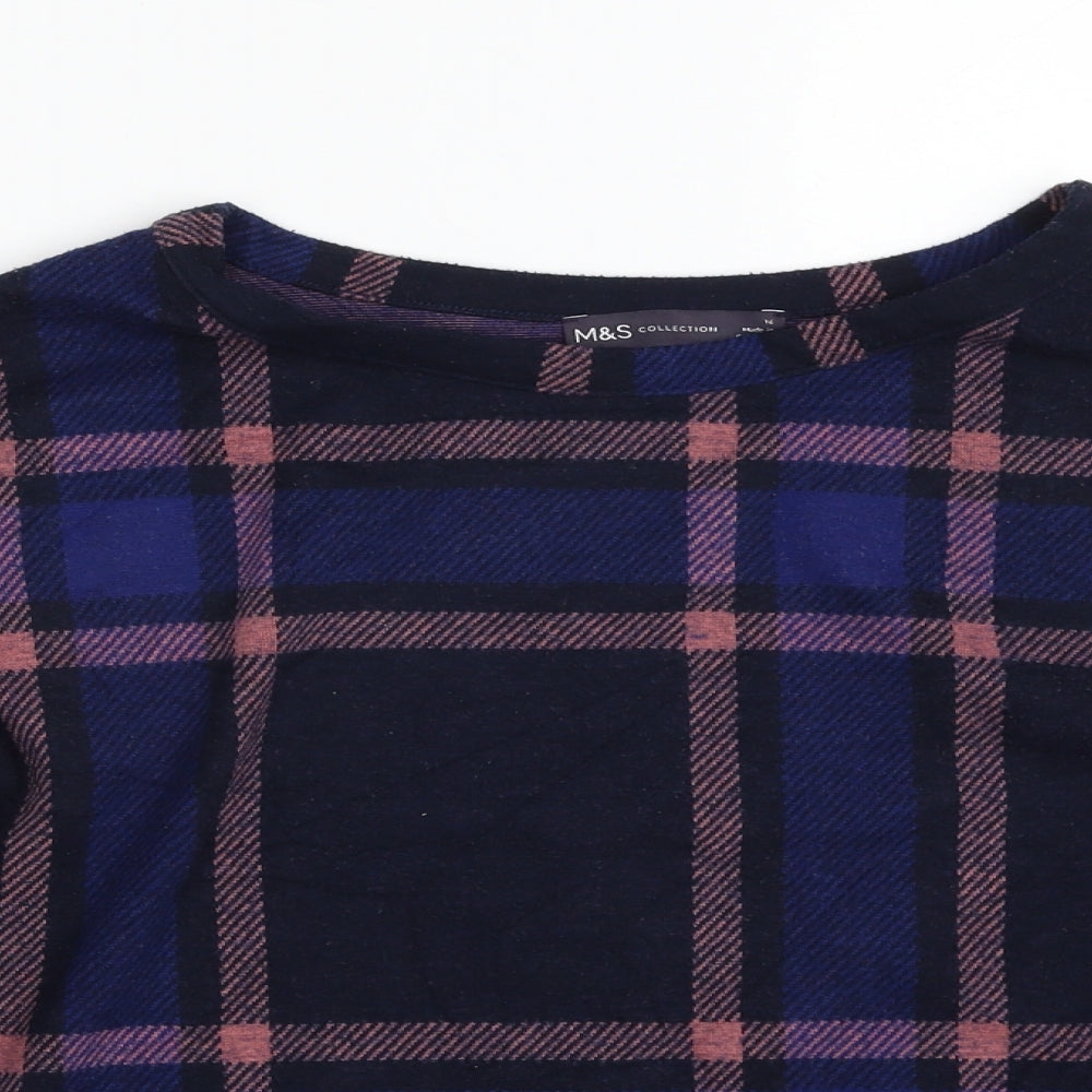 Womens UK Size 16 Marks and Spencer Blue Pullover Sweatshirt
