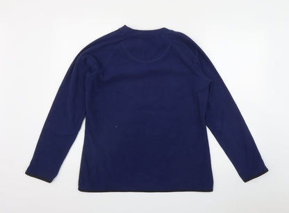 Crane Womens Blue  Polyester Pullover Sweatshirt Size M