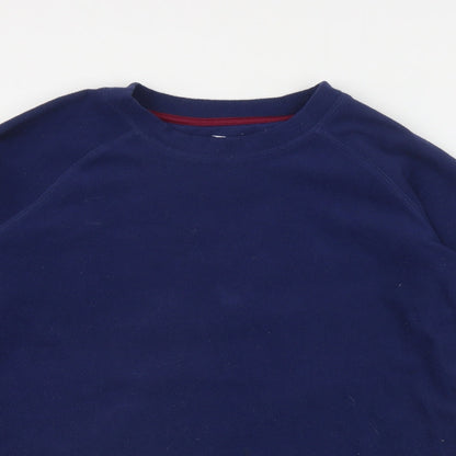 Crane Womens Blue  Polyester Pullover Sweatshirt Size M