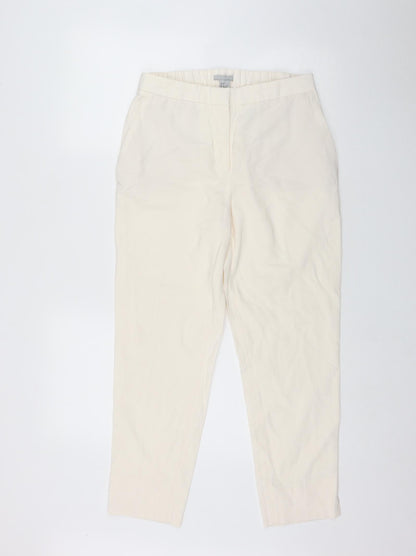 Womens UK Size 8 H&M Regular Fit  Ivory Trousers