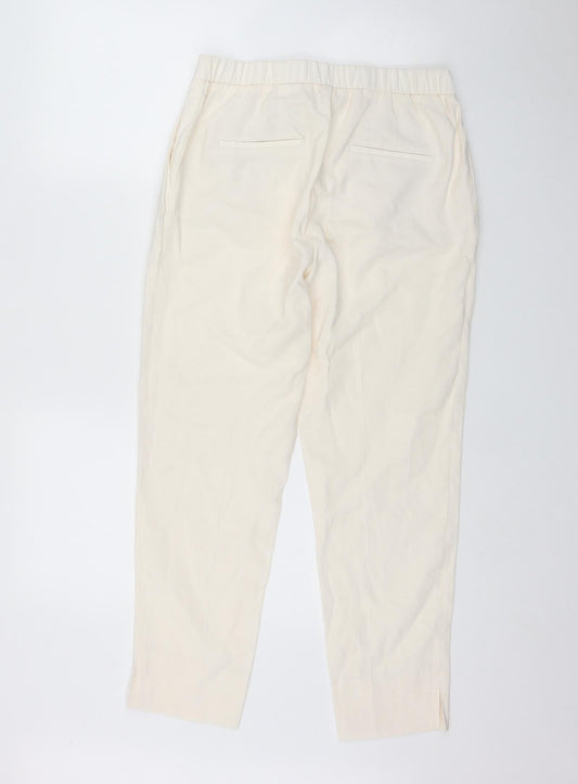 Womens UK Size 8 H&M Regular Fit  Ivory Trousers