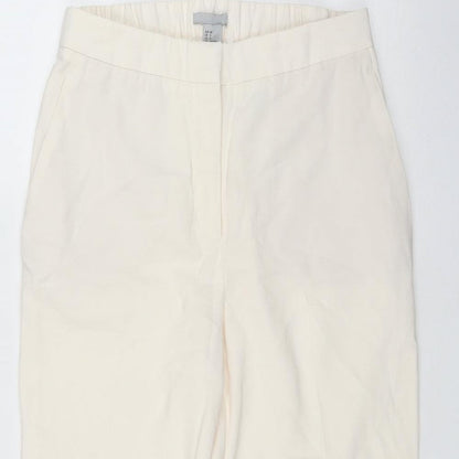Womens UK Size 8 H&M Regular Fit  Ivory Trousers