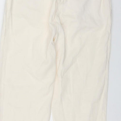 Womens UK Size 8 H&M Regular Fit  Ivory Trousers