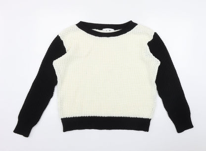 Womens UK Size S Full Circle Black Pullover Jumper