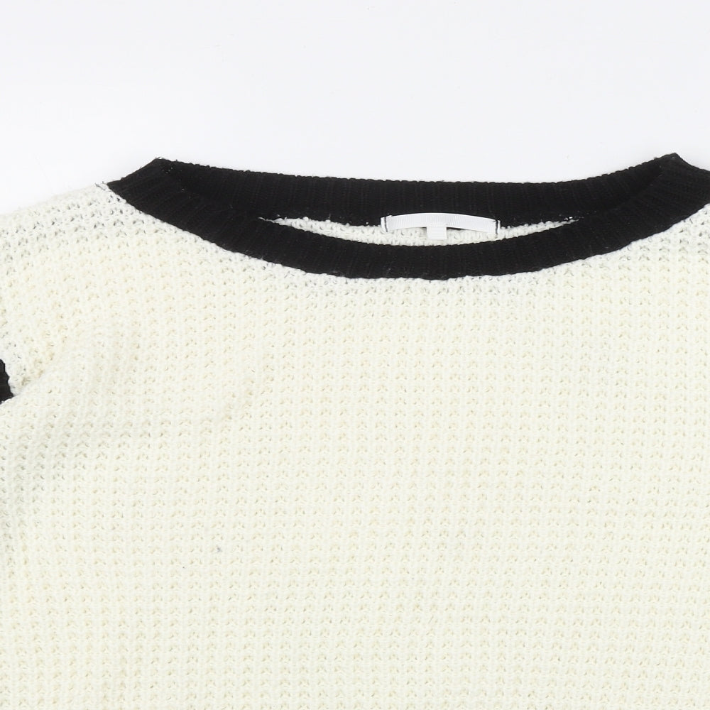 Womens UK Size S Full Circle Black Pullover Jumper