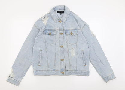 Womens UK Size S FOREVER 21 Blue Jacket