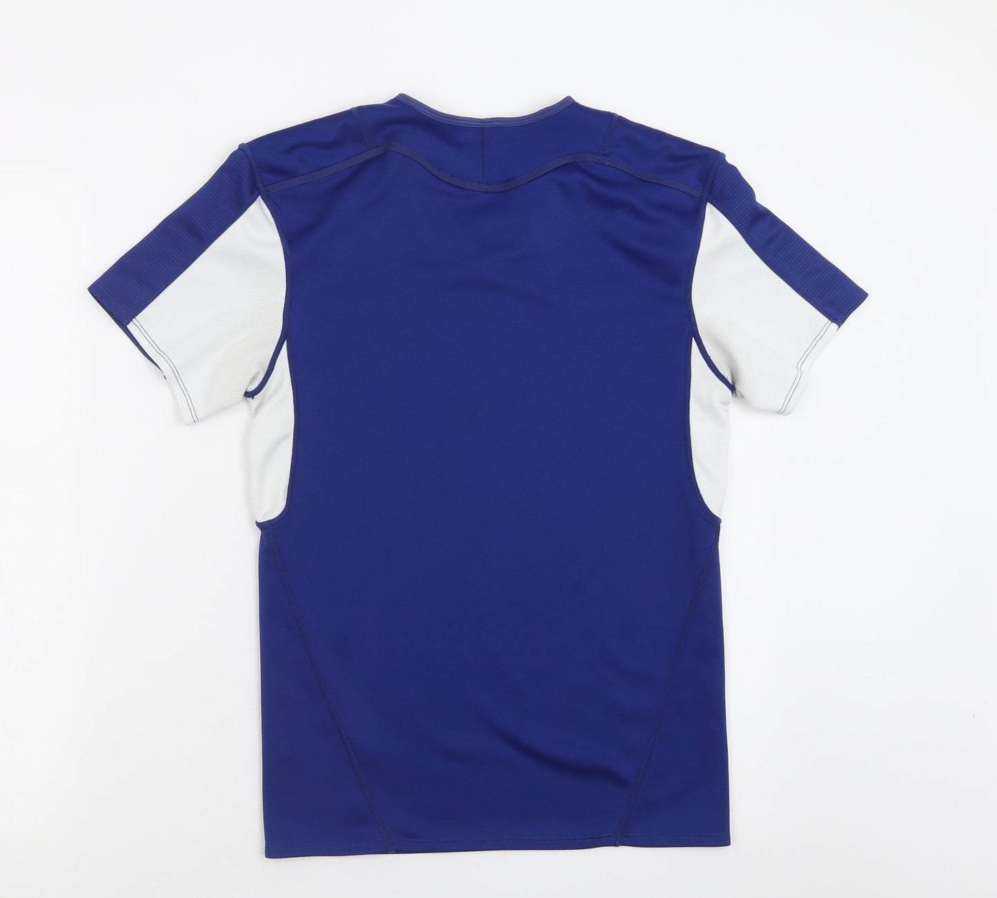 Canterbury Mens Blue  Polyester Basic T-Shirt Size XS V-Neck Pullover