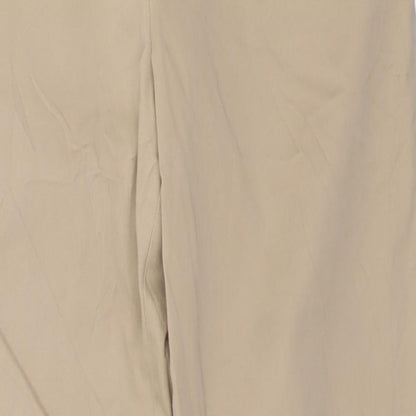 Womens UK Size 26 in Uniqlo Regular Fit Jegging Beige Trousers