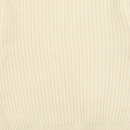 Primark Womens Ivory V-Neck  Acrylic Pullover Jumper Size 2XS