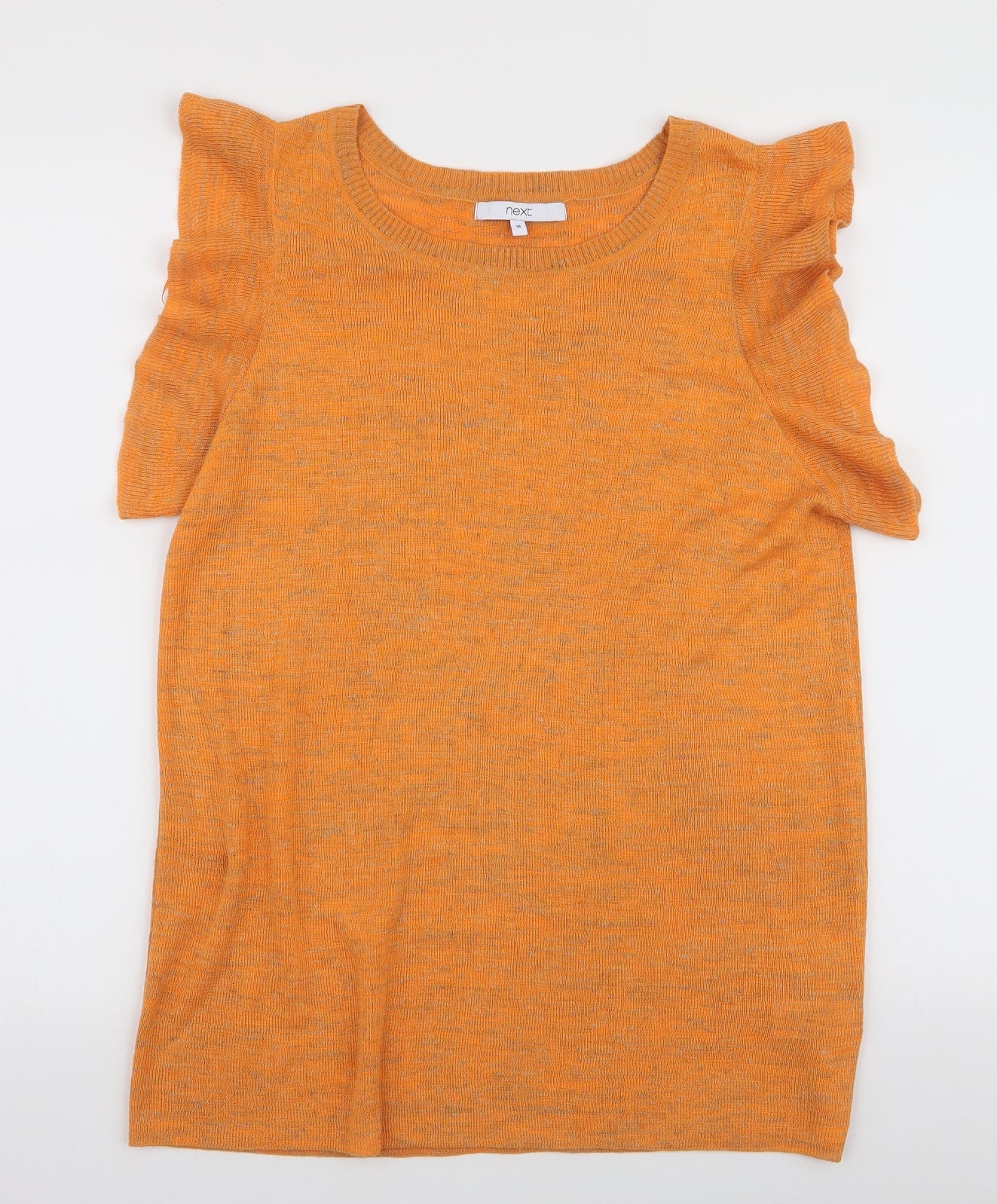 Womens UK Size 16 NEXT Yellow Basic Blouse