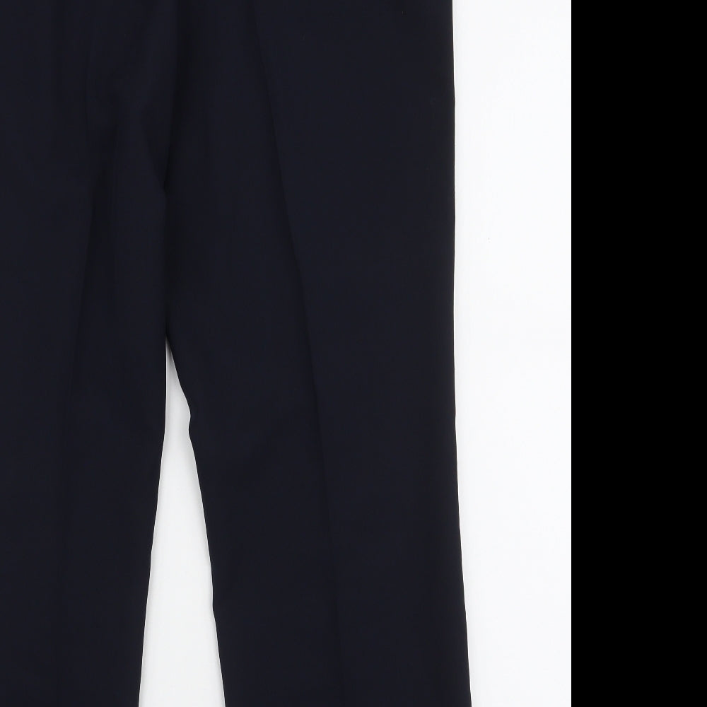 BHS Womens Blue  Polyester Trousers  Size 12 L28 in Regular