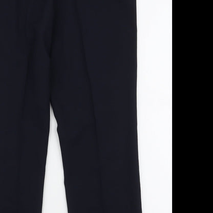 BHS Womens Blue  Polyester Trousers  Size 12 L28 in Regular