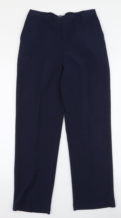 Womens UK Size 14 Preworn Slim Fit  Blue Trousers