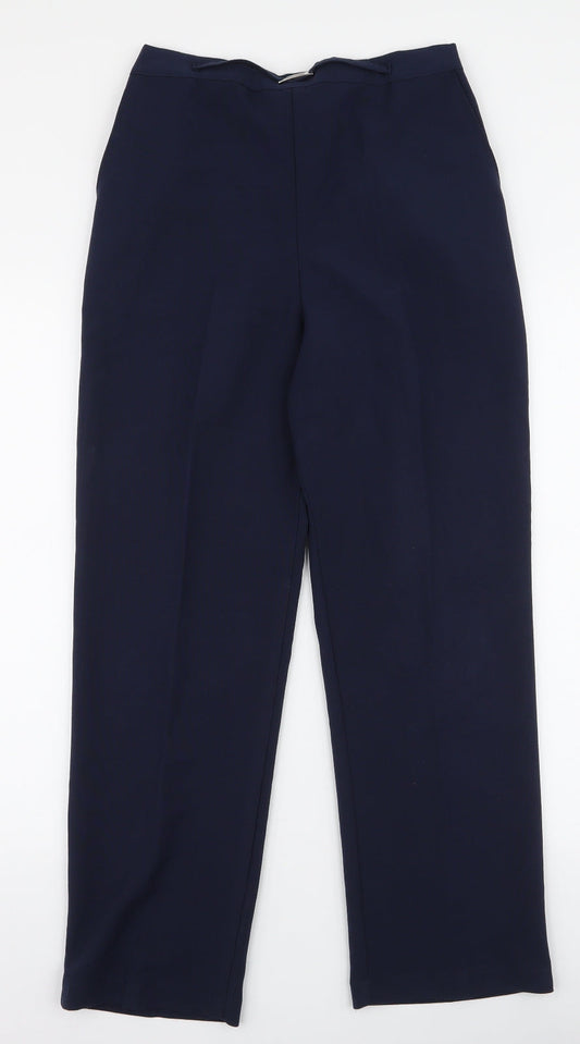 Womens UK Size 14 Preworn Slim Fit  Blue Trousers