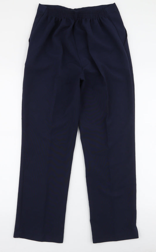 Womens UK Size 14 Preworn Slim Fit  Blue Trousers