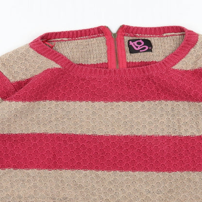 Womens UK Size 12 TG Pink Pullover Jumper