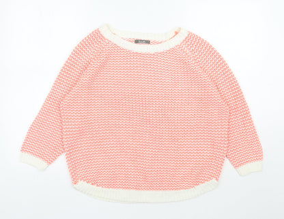 Womens UK Size 14 South Orange Pullover Jumper