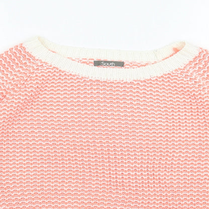 Womens UK Size 14 South Orange Pullover Jumper