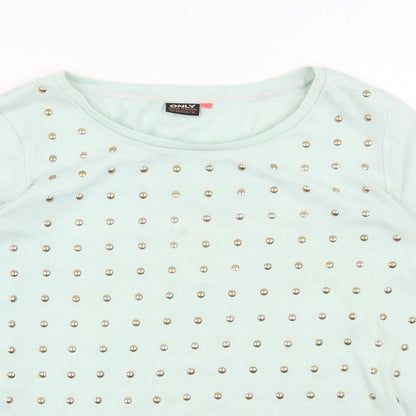 Only Womens Green  Polyester Pullover Sweatshirt Size L  Pullover