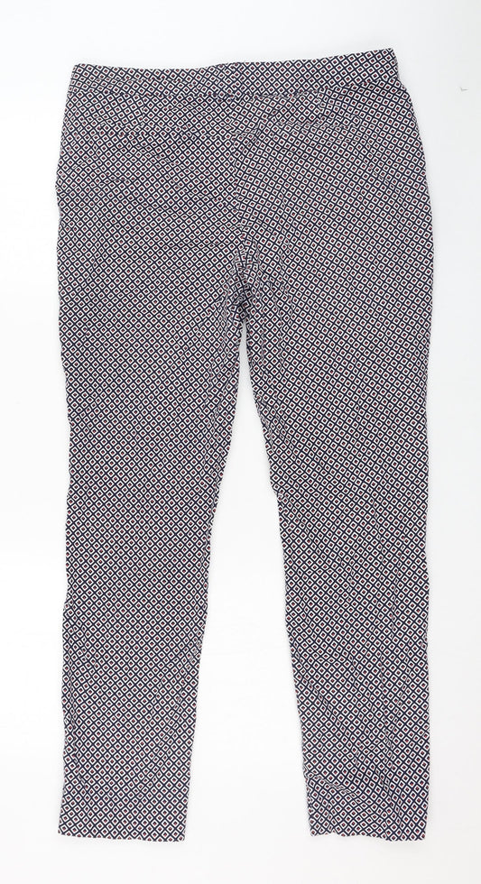 Womens UK Size 14 Dunnes Stores Regular Fit Carrot Blue Trousers