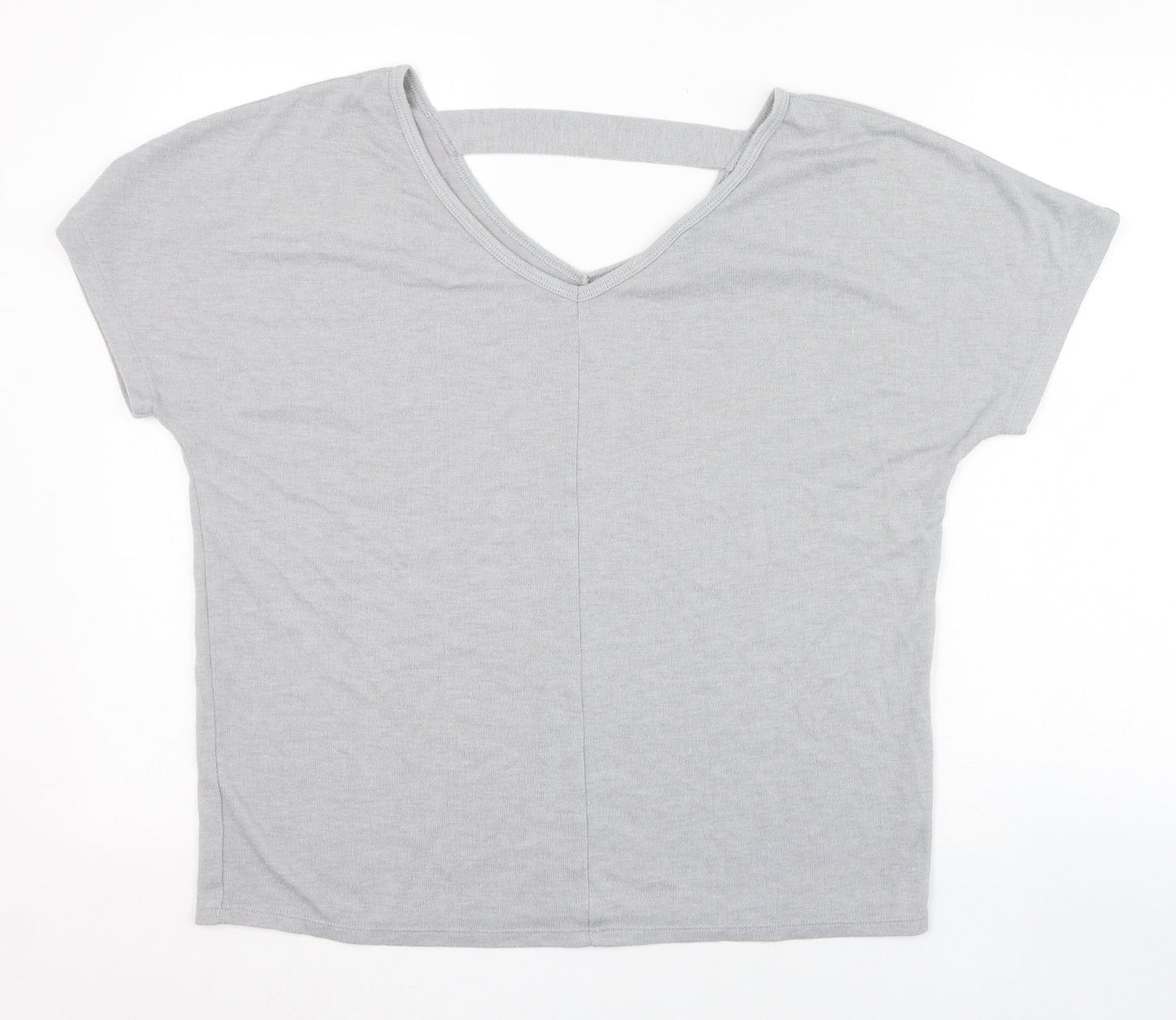 Womens UK Size 12 Atmosphere Grey Tunic T-Shirt