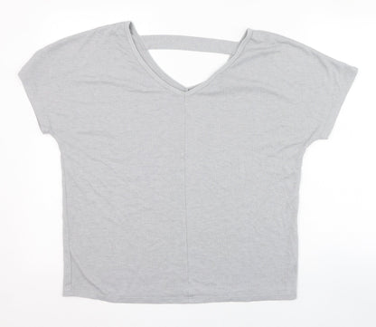 Womens UK Size 12 Atmosphere Grey Tunic T-Shirt