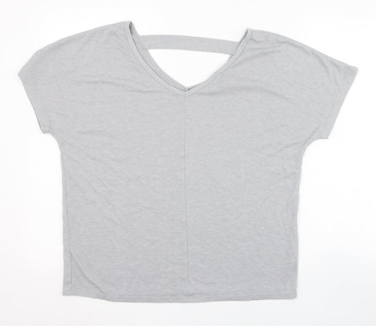Womens UK Size 12 Atmosphere Grey Tunic T-Shirt