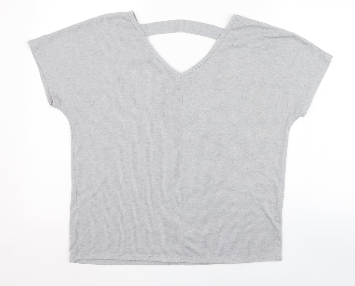 Womens UK Size 12 Atmosphere Grey Tunic T-Shirt