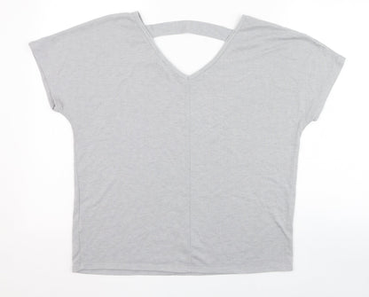 Womens UK Size 12 Atmosphere Grey Tunic T-Shirt
