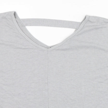 Womens UK Size 12 Atmosphere Grey Tunic T-Shirt