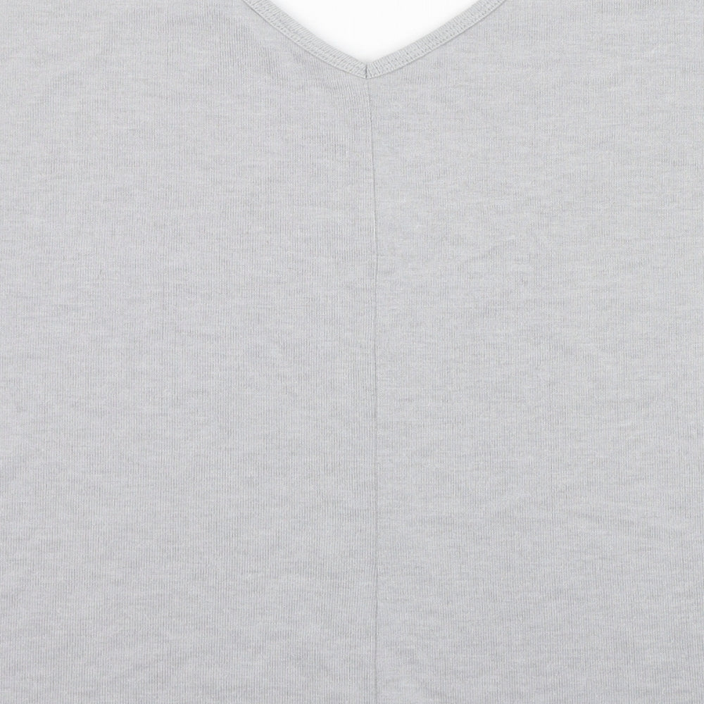 Womens UK Size 12 Atmosphere Grey Tunic T-Shirt